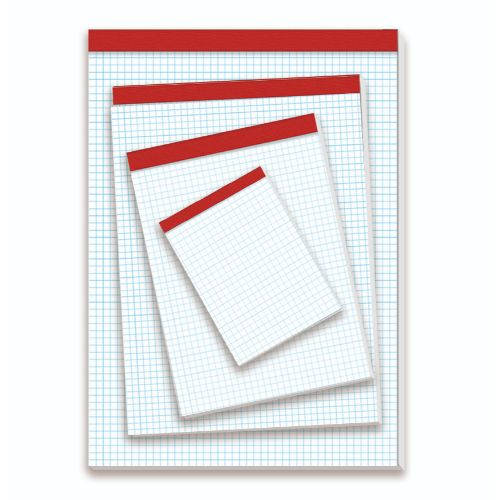 BLOC DE NOTAS SIN TAPA 60 GRS. 8º (105X155MM.) 80 HOJAS CUADRÍCULA 4X4 PACSA - Pack de 10 Unidades - 18130