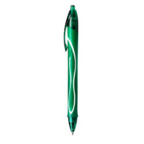 BOLIGRAFO GELOCITY QUICK DRY RETRACTIL TRAZO 0,7 MM. COLOR VERDE BIC 946771