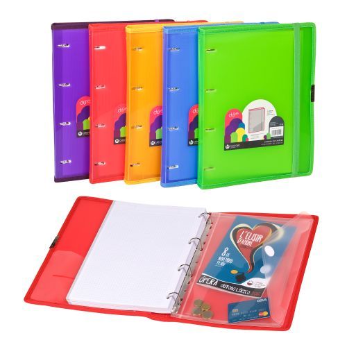 CARPETA ANILLA CARPEBLOCK POLIPROPILENO DUNE A4 120 HOJAS GOMA ROJO CARCHIVO - Pack de 3 unidades - 12377453