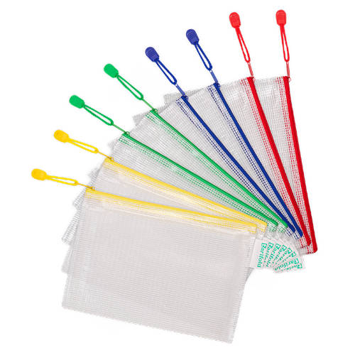 PACK DE 8 BOLSAS ZIPPER MULTIUSOS PVC - CON CIERRE CREMALLERA A5 SURTIDO TARIFOLD 509029 - Color no elegible