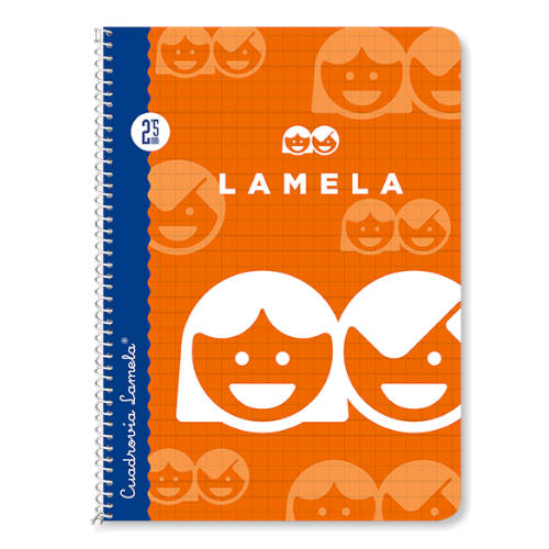 CUADERNO BASICO FORMATO 4º 40 HOJAS RAYADO 4 MM SURTIDOS LAMELA 07004 - Color no elegible