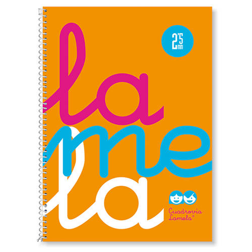 CUADERNO CUARTO FLÚOR POLIPROPILENO RAYADO 3 MM.COLORES SURTIDOS LAMELA 7CTP003S - Color no elegible