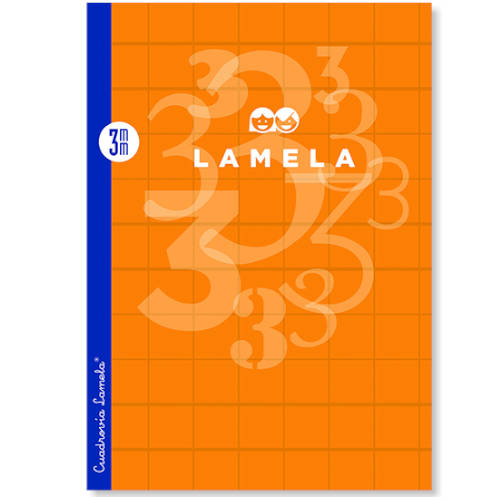 LIBRETA LAMELA FORMATO A4 RAYADO 3 MM - 50 HOJAS POLIPROPILENO 90 GRS. LAMELA 06A4P03