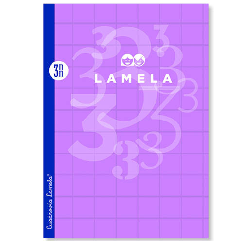 LIBRETA LAMELA FORMATO A4 RAYADO 4 MM - 50 HOJAS POLIPROPILENO 90 GRS. LAMELA 06A4P04