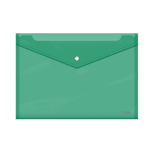 SOBRES POLIPROPILENO BROCHE VERDE FOLIO APAISADO 360X255 DOHE 91479