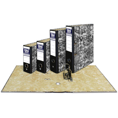 ARCHIVADOR NOVOCLAS 1/4N 65MM CON RADO COLOR NEGRO UNISYSTEM NOVOCLAS 7489110 - Pack 12 Unidades