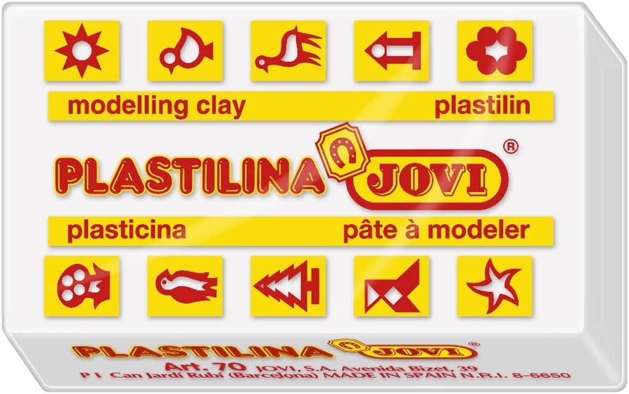 PASTILLAS PLASTILINA 50 G - BLANCO JOVI - 1 pieza(s) 7001
