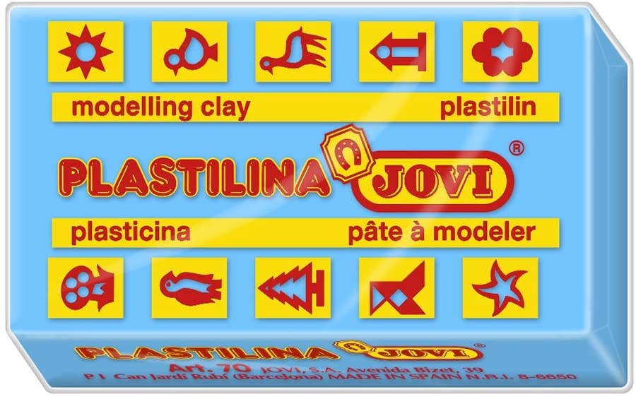 PASTILLA PLASTILINA 50 G - AZUL CLARO JOVI - 1 pieza(s) 7012