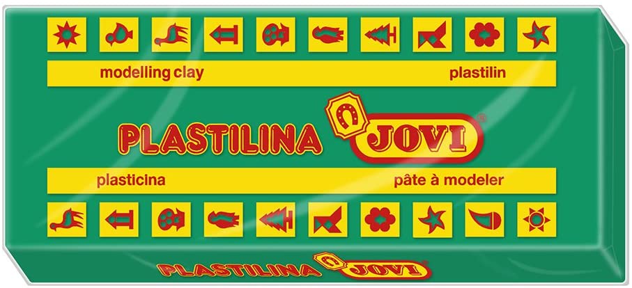 PASTILLA PLASTILINA JOVI 150G VERDE OSCURO 7111