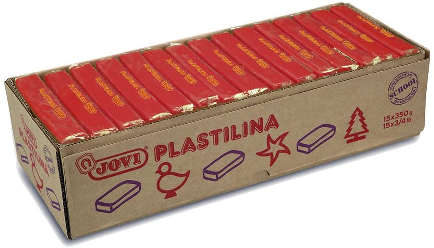 PASTILLAS PLASTILINA 350 G - ROJO JOVI - 1 pieza(s) - 7205