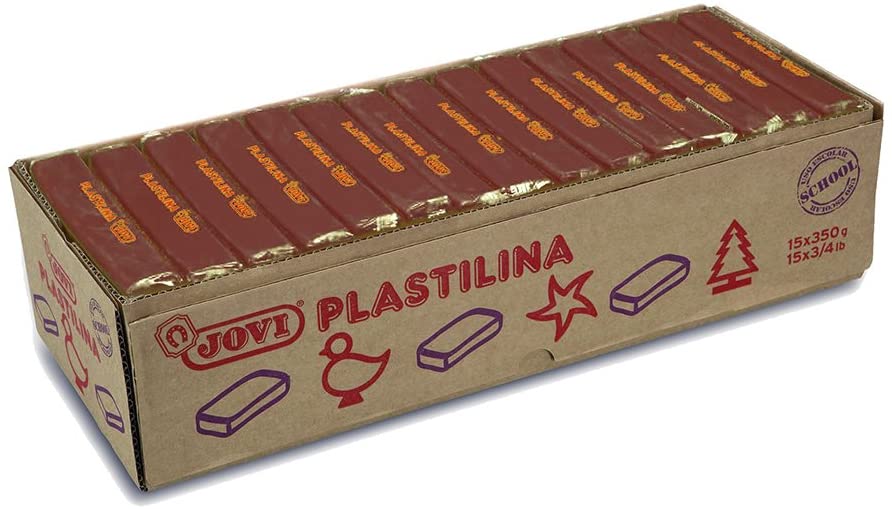 PASTILLAS PLASTILINA 350 G - MARRÓN JOVI - 1 pieza(s) - 7209