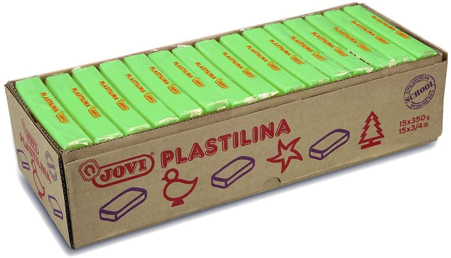 PASTILLAS PLASTILINA 350 G - VERDE CLARO JOVI - 1 pieza(s) - 7210