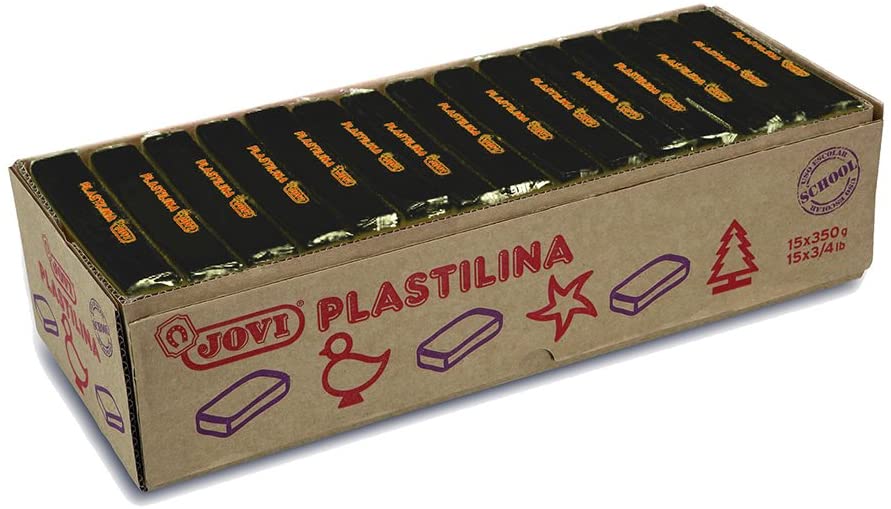 PASTILLAS PLASTILINA 350 G - NEGRO JOVI - 1 pieza(s) 7215