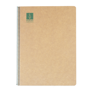 CUADERNO ESPIRAL DIN-A5 RECICLADO FSC 50 HOJAS 80G. LISO. GREEN ESCOLOFI - Pack de 5 unidades - 130210804