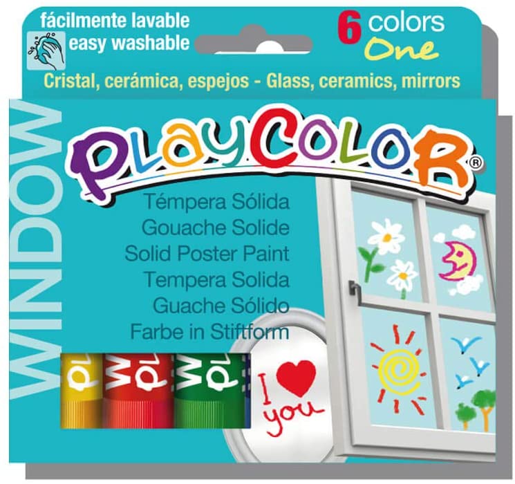 ESTUCHE WINDOW ONE 6 COLORES SURTIDOS PLAYCOLOR 02001 - Color no elegible
