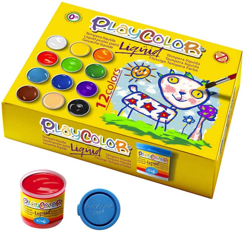 LIQQUID 40ML. EN 12 COLORES SURTIDOS + PINCEL PLAYCOLOR 19941 - Color no elegible