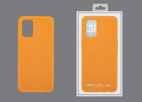 OPPO LIQUID SILICON CASE A52/A72 NARANJA