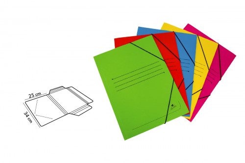 CARPETA CARTON SIMIL PRESPAN 500 GR./M2. FOLIO GOMA SOLAPA FUCSIA MARIOLA 1525FU