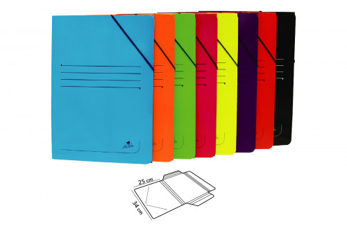 CARPETA CARTON 500 GR. PLASTIFICADO BRILLO FOLIO GOMA SOLAPA AMARILLO MARIOLA 1523AM