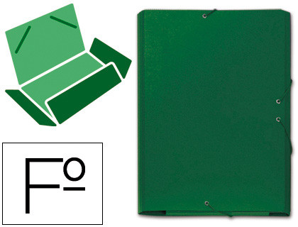 CARPETA CARTON COMPACTO GOFRADO Nº 8.FOLIO GOMA SOLAPA VERDE MARIOLA 5285VE