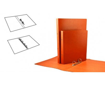 CARPETA ANILLAS REDONDAS CARTON GOFRADO FOLIO NATURAL 2-A-25 MM. Nº 12 CUERO REDONDA MARIOLA 5182N