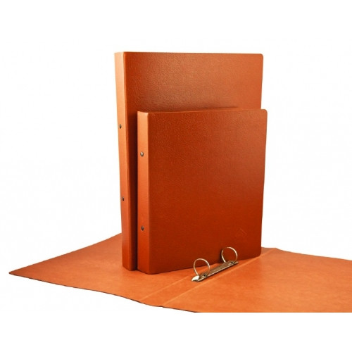 CARPETA ANILLAS REDONDAS CARTON GOFRADO CUARTO NATURAL 4-A-25 MM. Nº 12 CUERO REDONDA MARIOLA 5144N