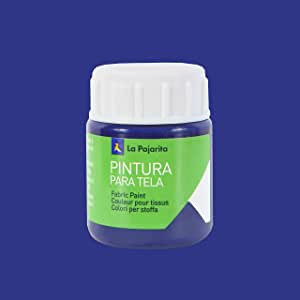 PINTURA PARA TELA TRANSPARENTE T-04 AZUL VICTORIA. 25ML LA PAJARITA - Pack de 6 unidades - 113771
