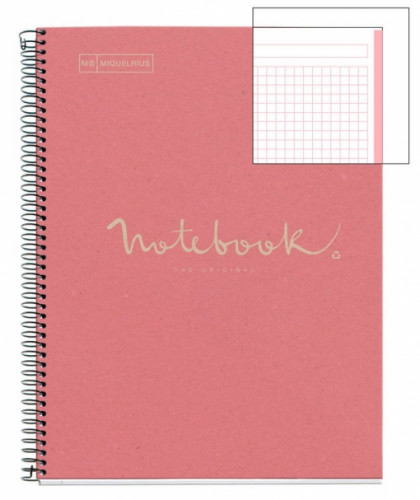 CUADERNO 100% RECICLADO NB-1 A4 80HOJAS ECOROSA EMOTIONS MIQUELRIUS 6093