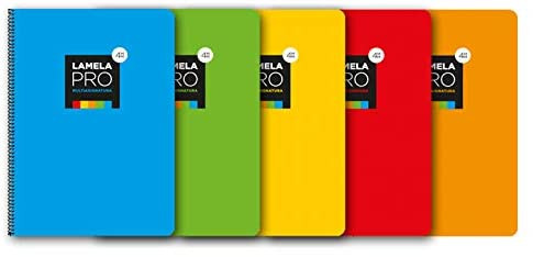 CUADERNO FOLIO EXTRA DURA 100 HOJAS. 3 MM., SURTIDOS LAMELA - Color no elegible
