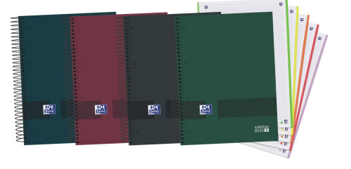 CUADERNO OXFORD & YOU EUROPEANBOOK 5 MULTI A4+ T.EXTRADURA 120H 5X5 COLORES SURTIDO NEUTROS OXFORD - Pack de 5 Unidades - 400159032 - Color no elegible