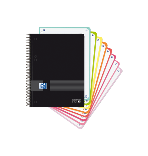 CUADERNO LIVE & GO EUROPEANBOOK 8 A5+ T.PP 160H 5X5 COLOR NEGRO OXFORD - Pack de 4 unidades - 400158957