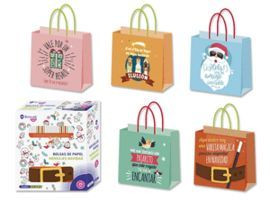 CAJA 25 BOLSAS NAVIDAD CELULOSA MENSAJE
