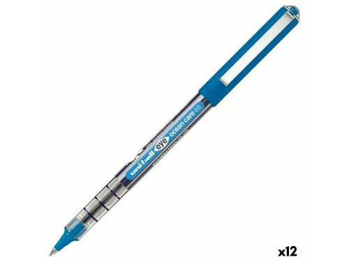 UNIBALL ROLLERBALL EYE OCEAN CARE UB-150ROP 0,5MM AZUL - Pack de 12 unidades
