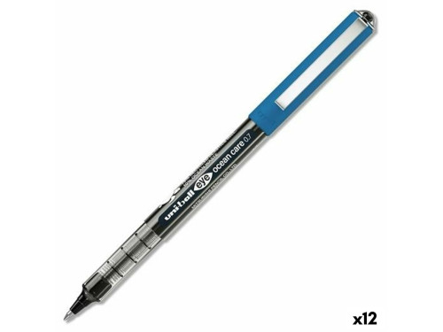 UNIBALL ROLLERBALL EYE OCEAN CARE UB-157ROP 0,7MM NEGRO - Pack de 12 unidades