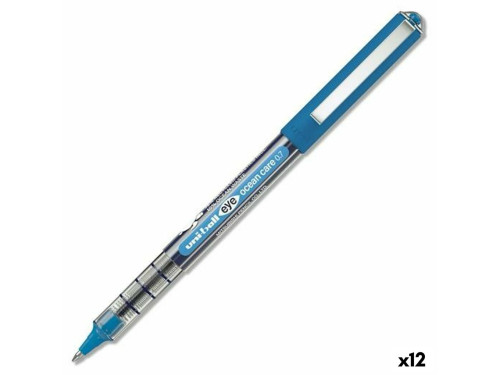UNIBALL ROLLERBALL EYE OCEAN CARE UB-157ROP 0,7MM AZUL - Pack de 12 unidades