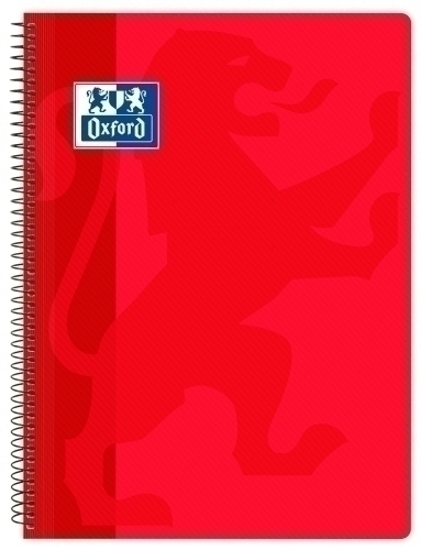 BLOCK OXF.SCH.PP Fº 80h CD.4 ROJO - Pack de 5 unidades