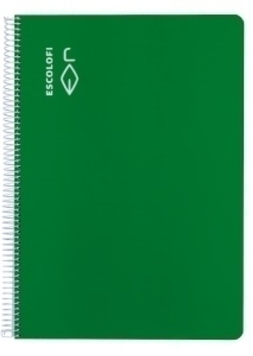 BLOCK ESCOLOFI A4 80h CD.4 70g VERDE - Pack de 5 unidades