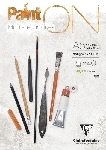 BLOCK DIBUJO CLAIR.PAINT ON MULTIT. A5 2 - Pack de 4 unidades