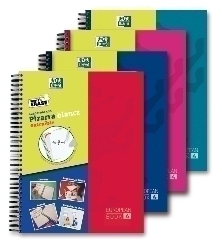 BLOCK OXF. EU.BOOK 4 A4 120h CD.5 COL.(4 - Pack de 1 unidad) 400120643
