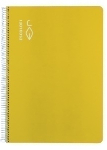 BLOCK ESCOLOFI Fº 100h PAUTA 3 70g AMAR. - Pack de 5 unidades