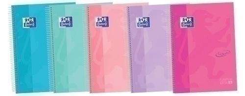 European Book 5 Touch A4 120 hojas Tapa Extradura 5x5mm Surtido Pastel - Color no elegible