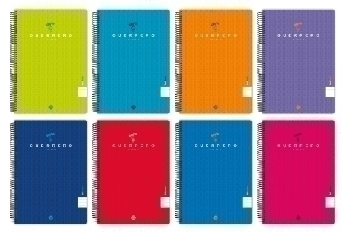 BLOC GUERRERO UNICLAS PP Fº 80h HZ.SURT. - Pack de 5 unidades