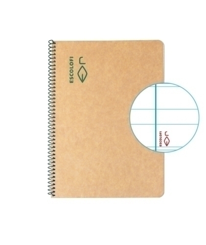 BLOCK ESCOLOFI GREEN A5 50h MONT 80g C/M - Pack de 5 unidades