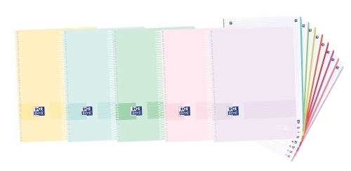 OXFORD CUADERNO EUROPEANBOOK 8 LIVE&GO MULTIASIGNATURA A4+ 160H 5X5 T/PLÁSTICO C/SURTIDOS PASTEL - Color no elegible - 1 unidad 400158956