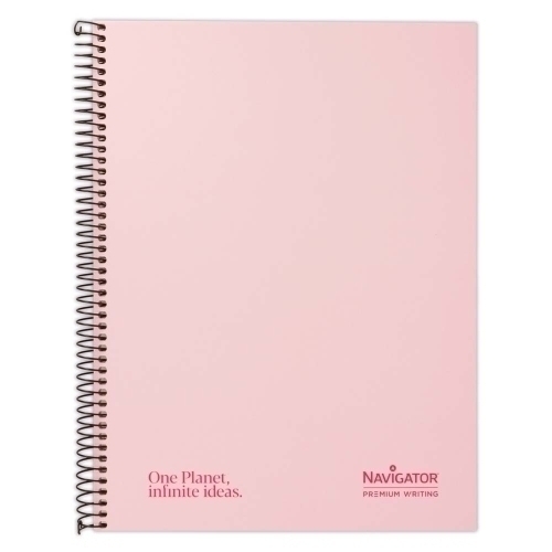 BLOC NAVIGATOR A4 80h HZ PASTEL ROSA - Pack de 5 unidades