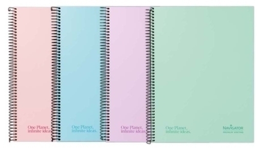 BLOC NAVIGATOR A4 120h CD.5 PASTEL SURTI - Pack de 5 unidades
