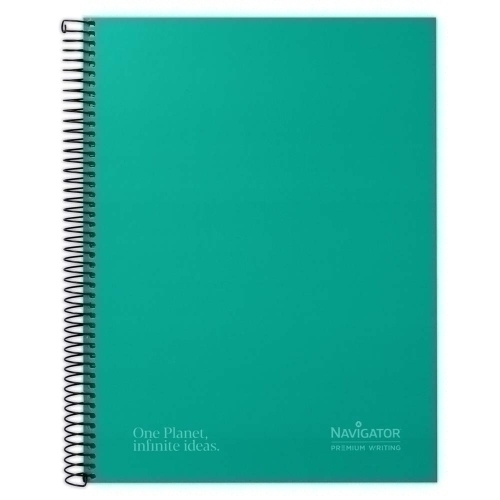 CUAD NAVIGATOR A4+ 120H 80GR 5X5 VERDE 88463520 - Paquete de 5 unidades