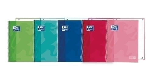 BLOC OXF. EU.BOOK 1 A4 80h HZ. SURTIDO - Pack de 5 unidades - Color no elegible
