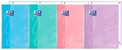 BLOC OXF. EU.BOOK 1 A4 80h HZ. SURTIDO - Pack de 5 unidades - Color no elegible