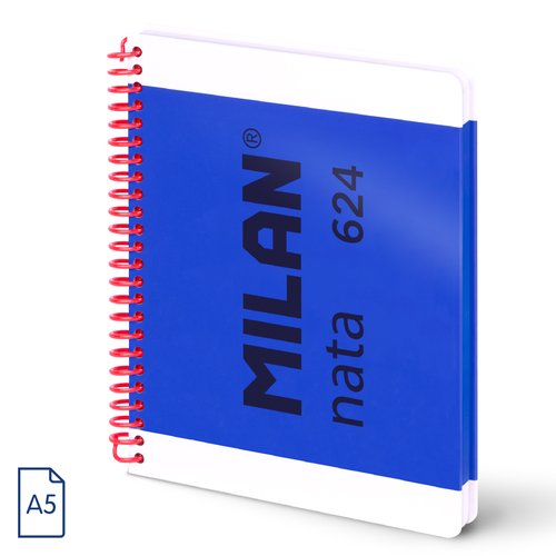 BLOC MILAN NATA 624 A5 80h LISO AZUL - Pack de 3 unidades